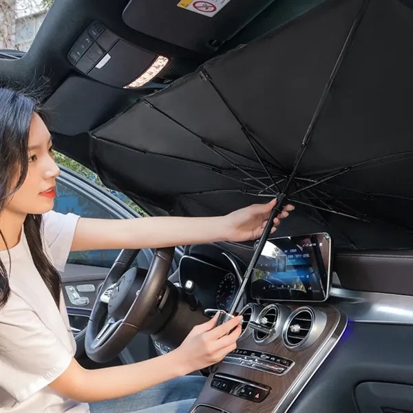 Foldable Windshield Sun Umbrella For Universal Car Use - Foldable Windshield Sun Umbrella For Universal Car Use - Image 2 of 5
