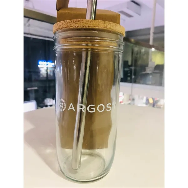 24oz Boba Tumbler Glass Cups with Lids and Straws - 24oz Boba Tumbler Glass Cups with Lids and Straws - Image 3 of 3