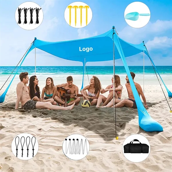 Portable Lycra Shade Canopy Tent With Elastic Ball Setup - Portable Lycra Shade Canopy Tent With Elastic Ball Setup - Image 0 of 6