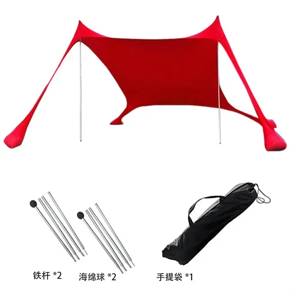 Portable Lycra Shade Canopy Tent With Elastic Ball Setup - Portable Lycra Shade Canopy Tent With Elastic Ball Setup - Image 3 of 6