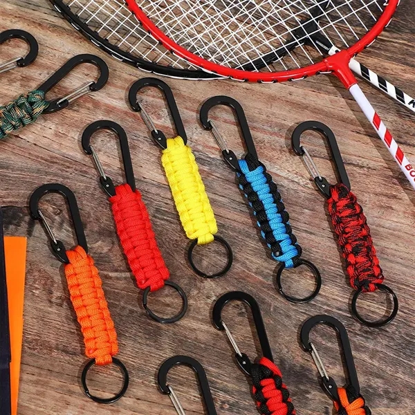 Paracord Keychain with Carabiner - Paracord Keychain with Carabiner - Image 5 of 6