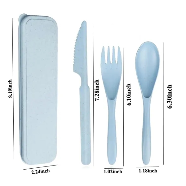 Eco-Friendly Wheat Straw Cutlery Set - Eco-Friendly Wheat Straw Cutlery Set - Image 1 of 4