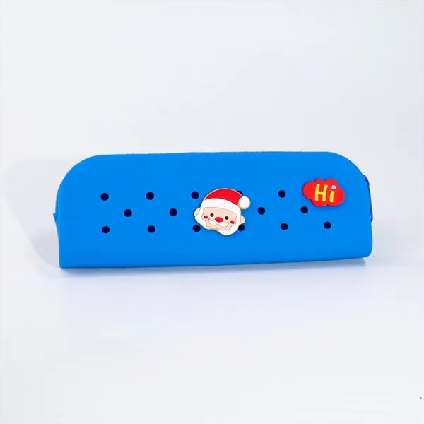 Custom Logo DIY Silicone Mesh Pencil Pouch - Custom Logo DIY Silicone Mesh Pencil Pouch - Image 4 of 5