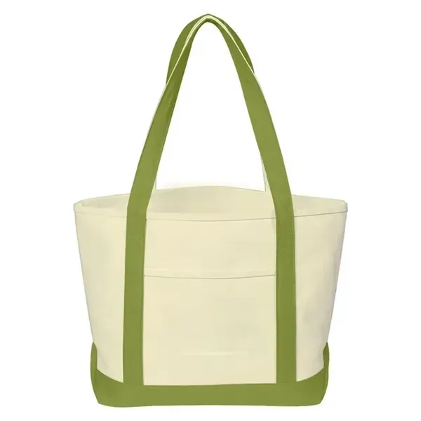 Canvas Tote Bag Bulk with Outer Pocket - Canvas Tote Bag Bulk with Outer Pocket - Image 5 of 7