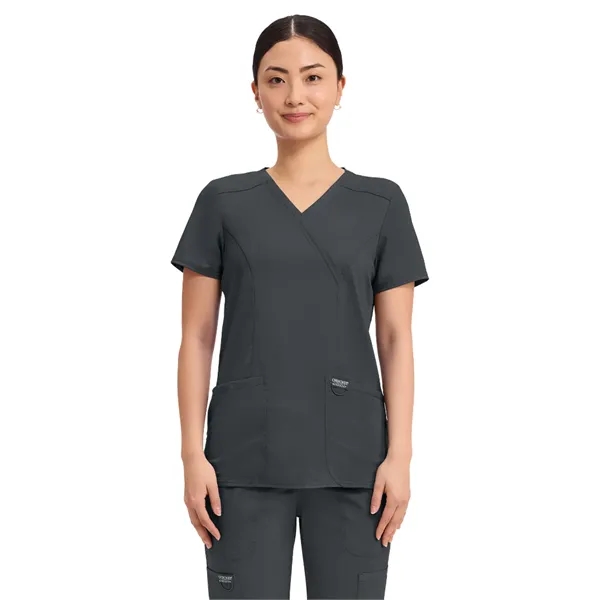 Cherokee - Workwear Revolution - Mock Wrap Top - Cherokee - Workwear Revolution - Mock Wrap Top - Image 0 of 39