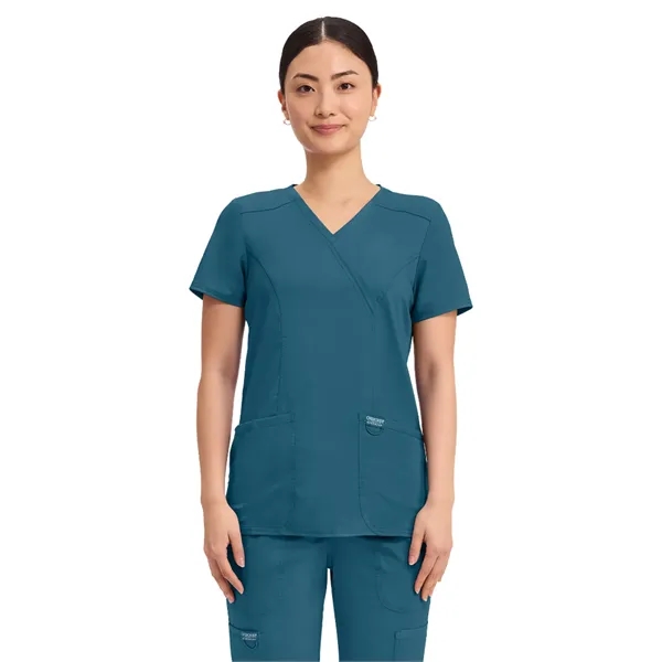 Cherokee - Workwear Revolution - Mock Wrap Top - Cherokee - Workwear Revolution - Mock Wrap Top - Image 3 of 39