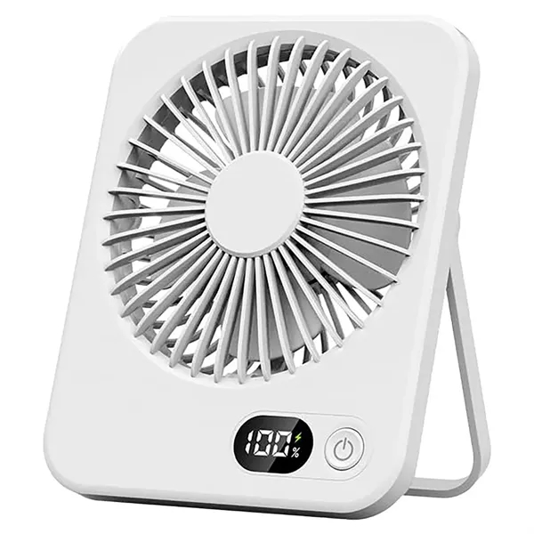 5 Speed Portable Rechargeable Handheld Desk Fan - 5 Speed Portable Rechargeable Handheld Desk Fan - Image 4 of 6