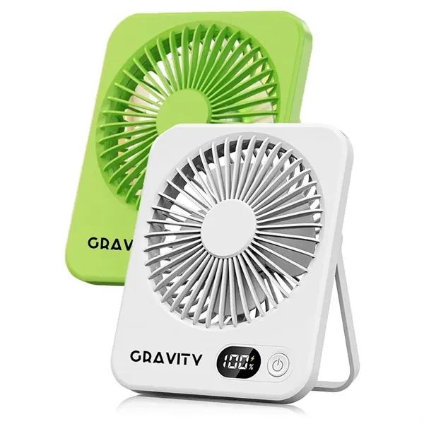5 Speed Portable Rechargeable Handheld Desk Fan - 5 Speed Portable Rechargeable Handheld Desk Fan - Image 0 of 6