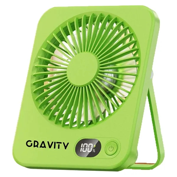 5 Speed Portable Rechargeable Handheld Desk Fan - 5 Speed Portable Rechargeable Handheld Desk Fan - Image 1 of 6