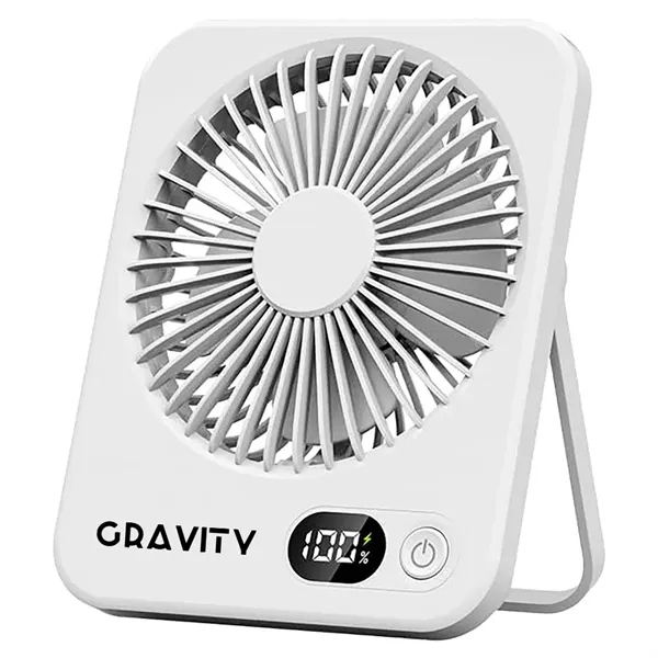 5 Speed Portable Rechargeable Handheld Desk Fan - 5 Speed Portable Rechargeable Handheld Desk Fan - Image 3 of 6