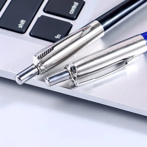 Retractable Metal Ballpoint Pen Office Gift Writing Tool - Retractable Metal Ballpoint Pen Office Gift Writing Tool - Image 3 of 6