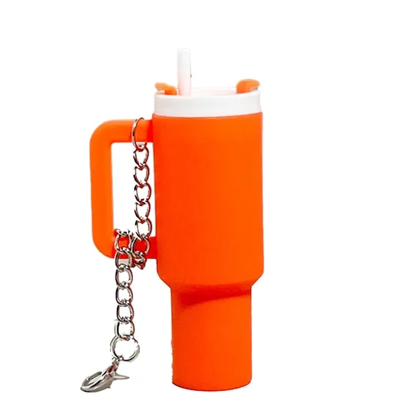 Miniature Tumbler-Shaped Keychain With Storage Compartment - Miniature Tumbler-Shaped Keychain With Storage Compartment - Image 1 of 7