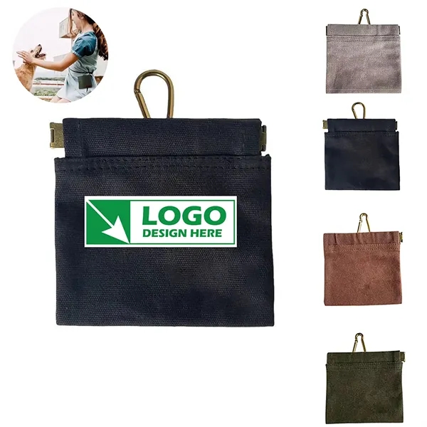 Self-Closing Dog Treat Pouch with Carabiner - Self-Closing Dog Treat Pouch with Carabiner - Image 0 of 5