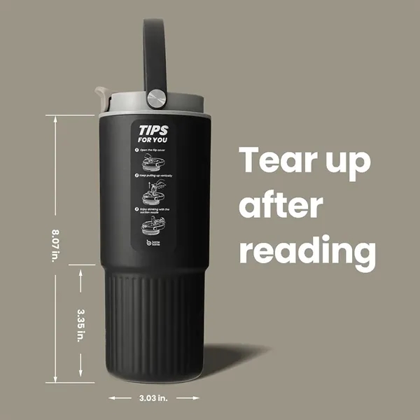 Insulated Water Bottle with Straw and Handle - Insulated Water Bottle with Straw and Handle - Image 1 of 5