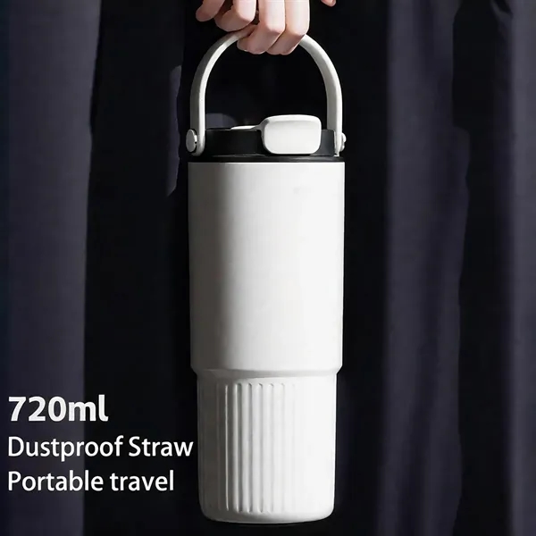 Insulated Water Bottle with Straw and Handle - Insulated Water Bottle with Straw and Handle - Image 2 of 5