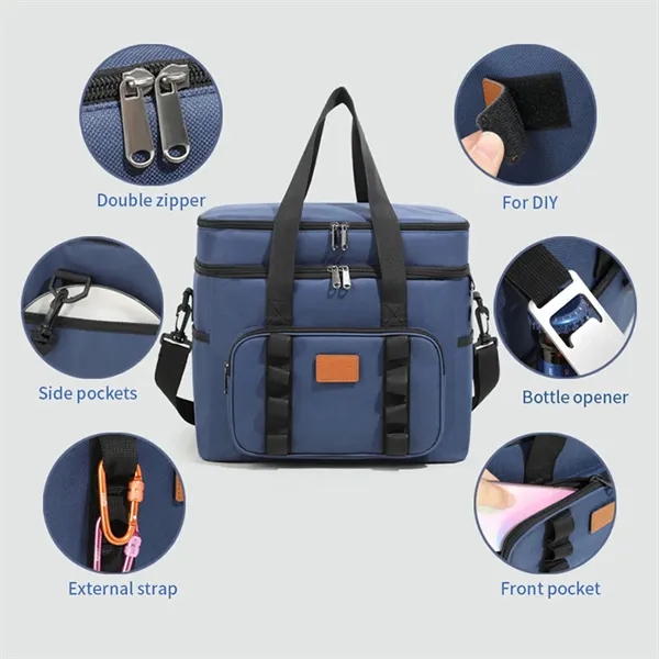 23L 6gal Leakproof Insulated Large Lunch Cooler Bag Box - 23L 6gal Leakproof Insulated Large Lunch Cooler Bag Box - Image 2 of 6