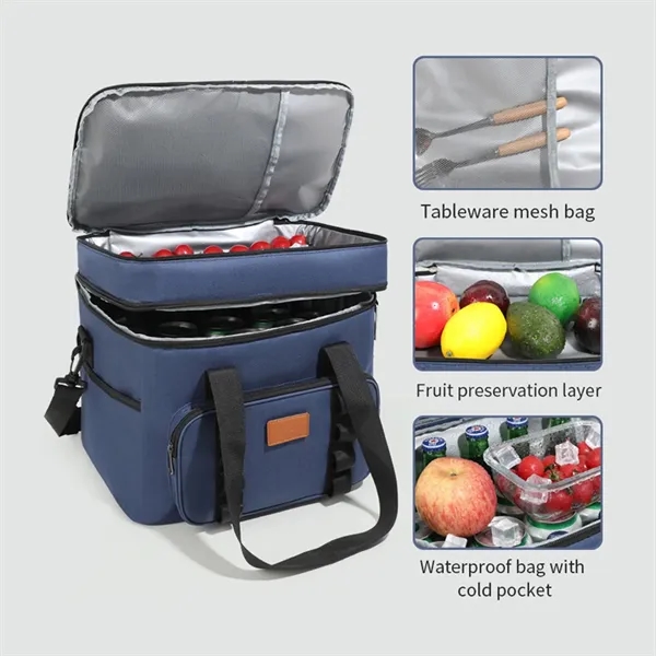 23L 6gal Leakproof Insulated Large Lunch Cooler Bag Box - 23L 6gal Leakproof Insulated Large Lunch Cooler Bag Box - Image 3 of 6