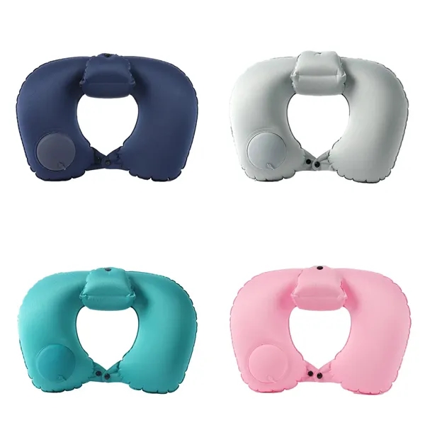 Compact Lightweight Inflatable Travel Neck Pillow - Compact Lightweight Inflatable Travel Neck Pillow - Image 4 of 4