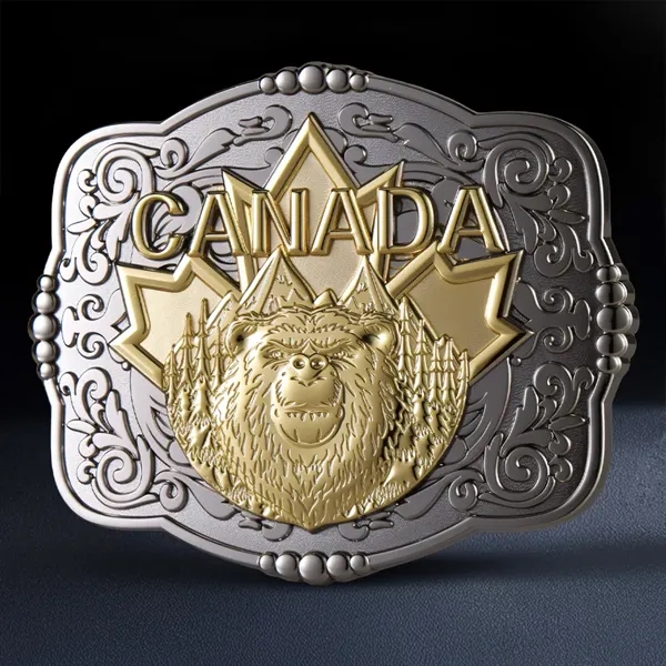 Belt Buckle with Two Tone Finish - Belt Buckle with Two Tone Finish - Image 0 of 4