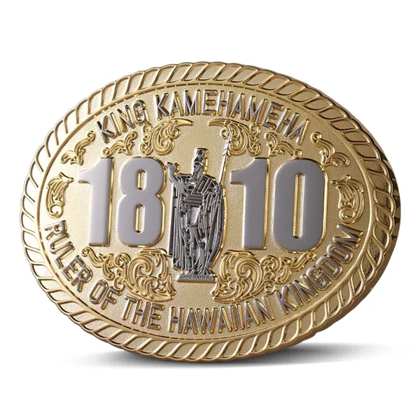 Belt Buckle with Two Tone Finish - Belt Buckle with Two Tone Finish - Image 1 of 4