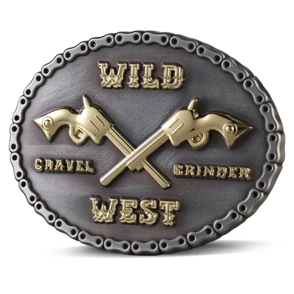 Belt Buckle with Two Tone Finish - Belt Buckle with Two Tone Finish - Image 2 of 4