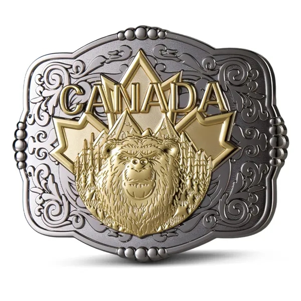 Belt Buckle with Two Tone Finish - Belt Buckle with Two Tone Finish - Image 3 of 4
