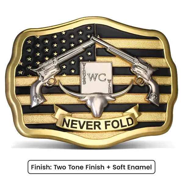 Belt Buckle with Two Tone Finish - Belt Buckle with Two Tone Finish - Image 4 of 4