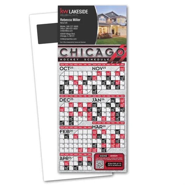 Hockey Schedule Magnetic Stick Up Card - Hockey Schedule Magnetic Stick Up Card - Image 0 of 0