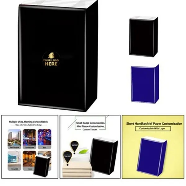 3-Ply 10-Sheet Custom Logo Facial Tissues - 3-Ply 10-Sheet Custom Logo Facial Tissues - Image 0 of 1