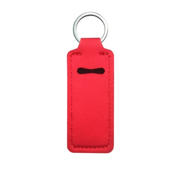 Neoprene Lip Balm Holder Keychain - Neoprene Lip Balm Holder Keychain - Image 2 of 9