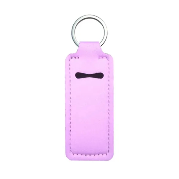 Neoprene Lip Balm Holder Keychain - Neoprene Lip Balm Holder Keychain - Image 6 of 9