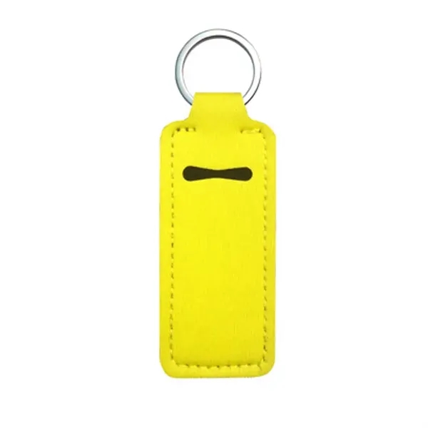 Neoprene Lip Balm Holder Keychain - Neoprene Lip Balm Holder Keychain - Image 7 of 9