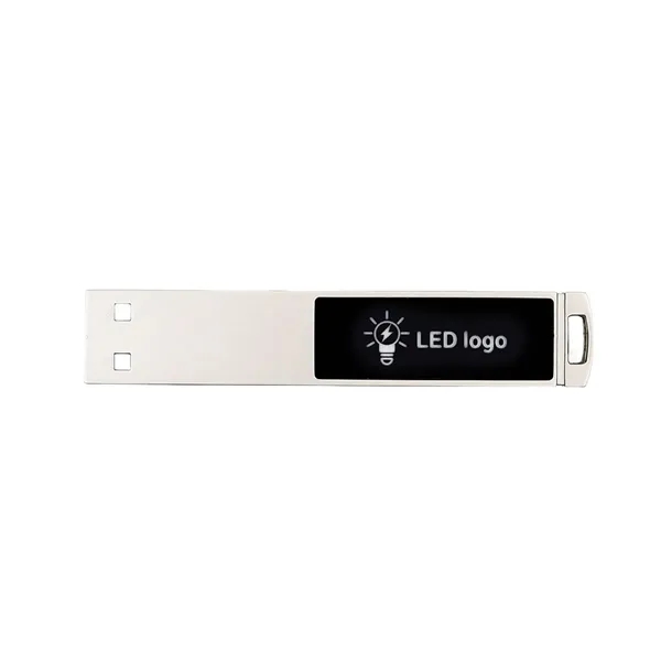 Book Clip Led Logo Usb Flash Drive - Book Clip Led Logo Usb Flash Drive - Image 0 of 3