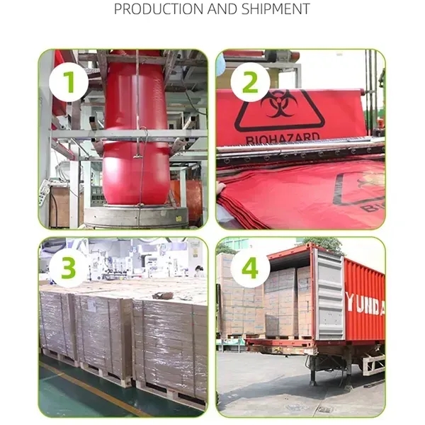 PO PP Material Heatresistant Medical Waste Bags Red - PO PP Material Heatresistant Medical Waste Bags Red - Image 2 of 4