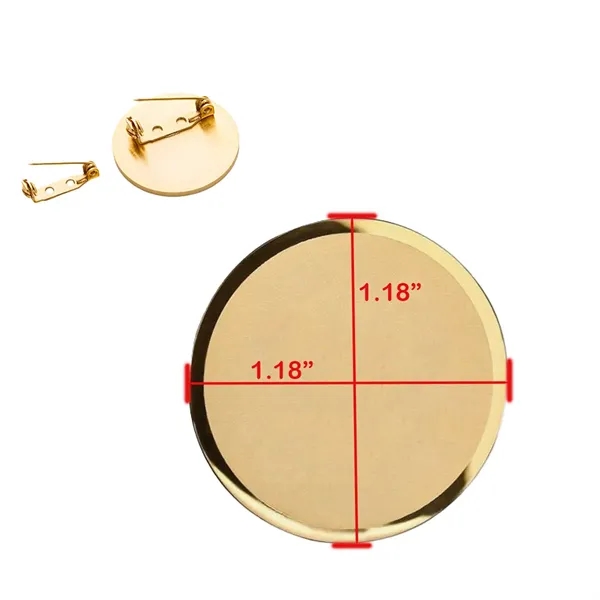 Durable Polished Stainless Steel Round Metal Pin - Durable Polished Stainless Steel Round Metal Pin - Image 1 of 1