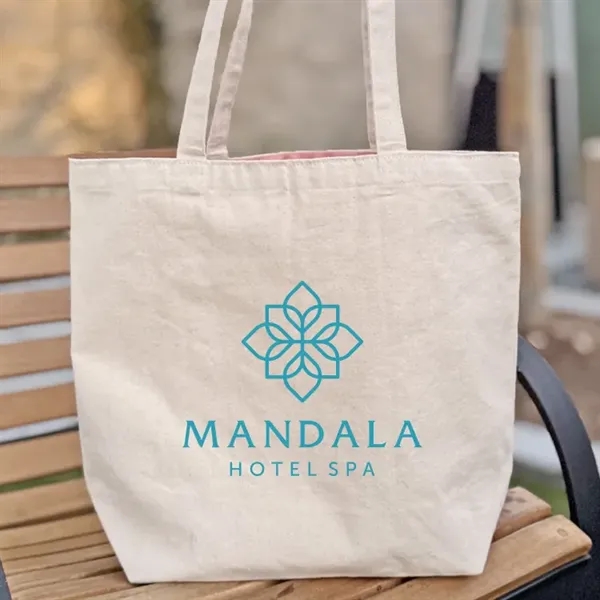 Reversible Colored Cotton Canvas Tote Bag - Reversible Colored Cotton Canvas Tote Bag - Image 23 of 26
