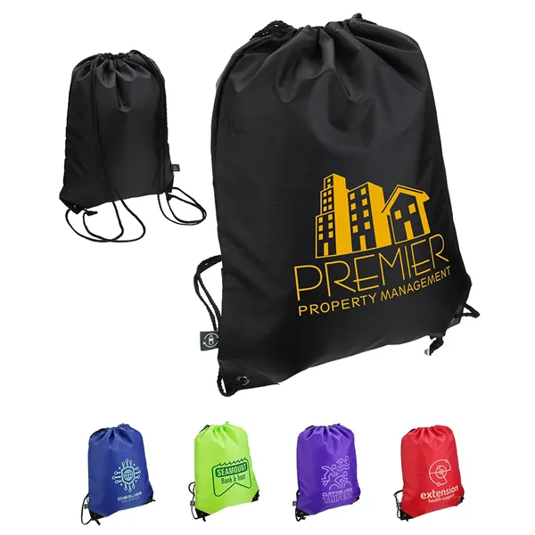 Grab N Go RPET Budget Drawstring Backpack - Grab N Go RPET Budget Drawstring Backpack - Image 0 of 5