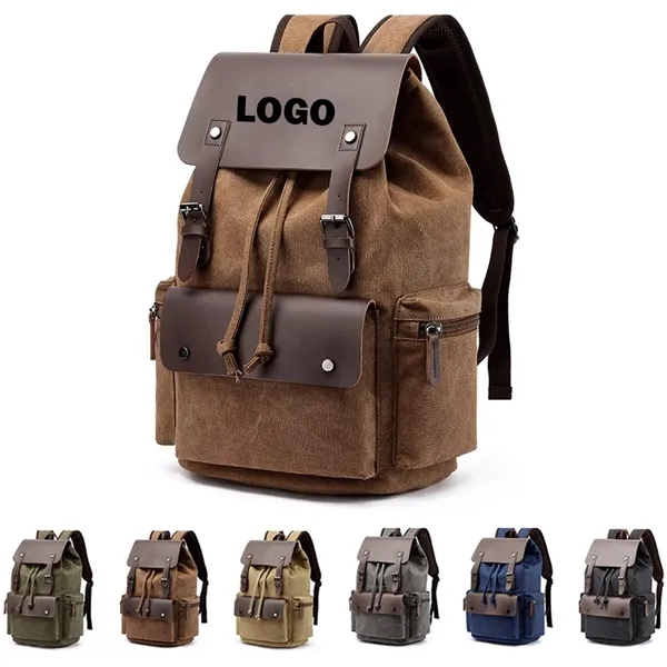 Large Canvas Backpack for Men - Large Canvas Backpack for Men - Image 0 of 4