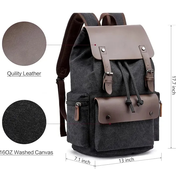 Large Canvas Backpack for Men - Large Canvas Backpack for Men - Image 1 of 4