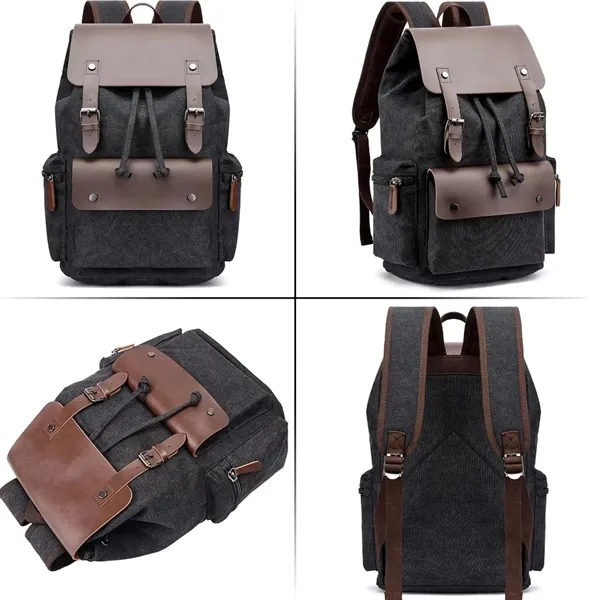 Large Canvas Backpack for Men - Large Canvas Backpack for Men - Image 2 of 4