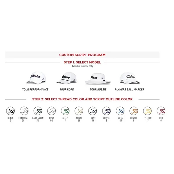Titleist Tour Rope Custom Script/Rope Hat - Titleist Tour Rope Custom Script/Rope Hat - Image 1 of 1