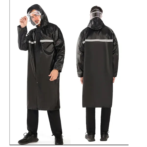 Long Hooded Raincoat - Long Hooded Raincoat - Image 2 of 5