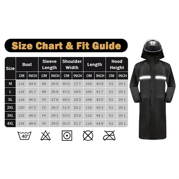 Long Hooded Raincoat - Long Hooded Raincoat - Image 5 of 5