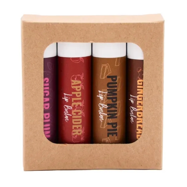 Limited Edition Holiday Lip Balm 4-Pack Set - Limited Edition Holiday Lip Balm 4-Pack Set - Image 1 of 3