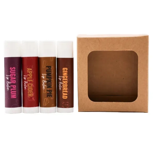 Limited Edition Holiday Lip Balm 4-Pack Set - Limited Edition Holiday Lip Balm 4-Pack Set - Image 0 of 3