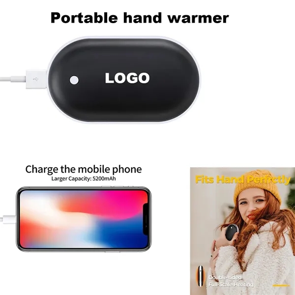2-In-1 Hand Warmer with Power Bank - 2-In-1 Hand Warmer with Power Bank - Image 0 of 5