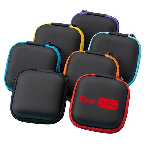 Square EVA Earphone Storage Case - Square EVA Earphone Storage Case - Image 0 of 2