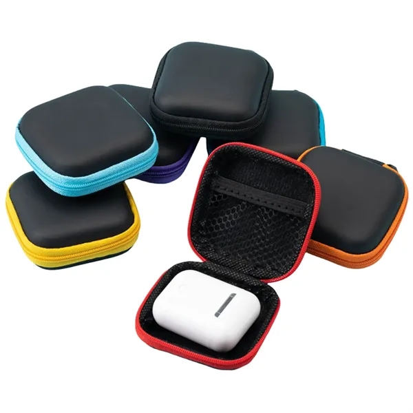 Square EVA Earphone Storage Case - Square EVA Earphone Storage Case - Image 1 of 2