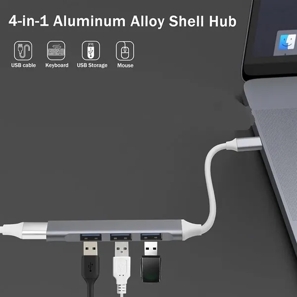 4-In-1 Type-C Hub - 4-In-1 Type-C Hub - Image 2 of 5