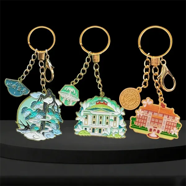 Custom Colorful Metal Keychain - Custom Colorful Metal Keychain - Image 0 of 1